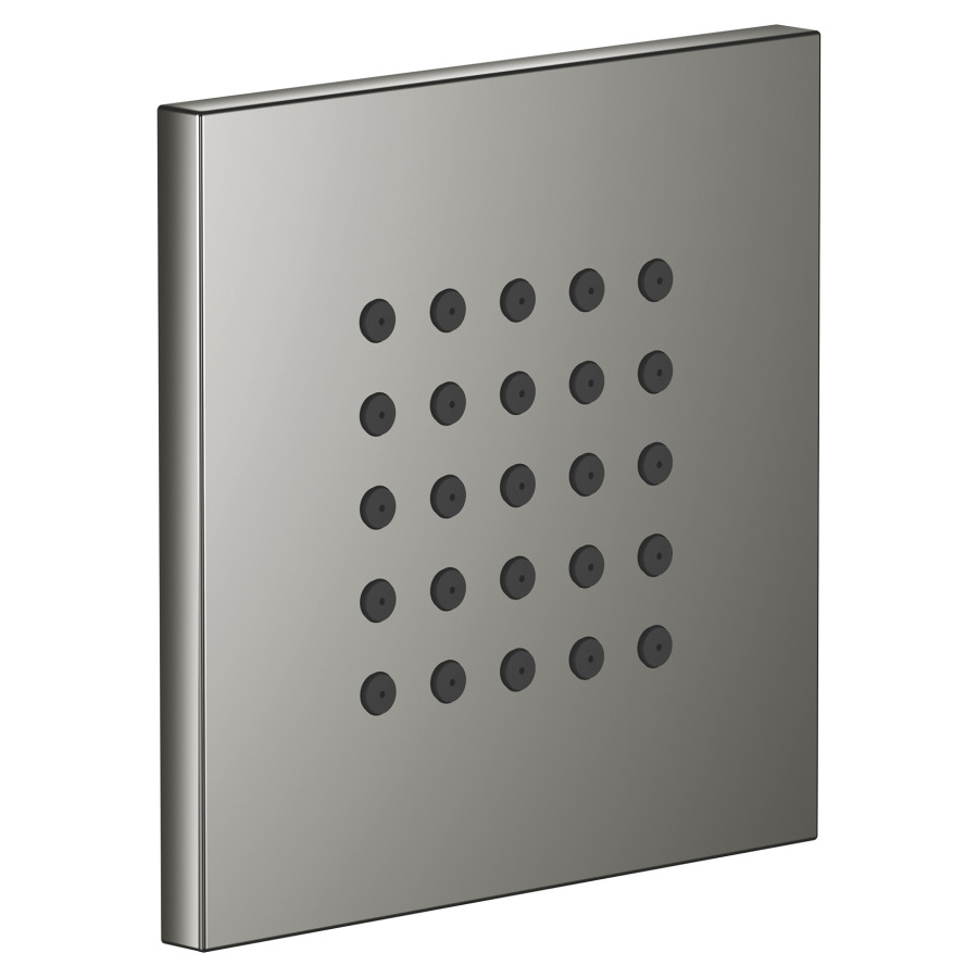 Douche latérale SYMETRICS/
DEQUE/MEM/SUPERNOVA
set de montage final
plaque de recouvrement
120 x 120 mm, système
anticalcaire, débit 6 l/min
sans corps à encastrer 751 044