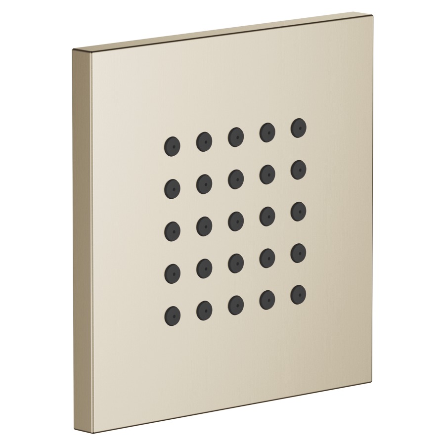 Douche latérale SYMETRICS/
DEQUE/MEM/SUPERNOVA
set de montage final
plaque de recouvrement
120 x 120 mm, système
anticalcaire, débit 6 l/min
sans corps à encastrer 751 044