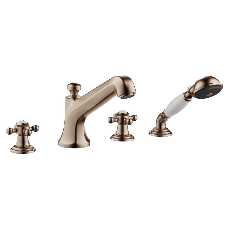 Batterie de rempliss. MADISON
goulot de baignoire S 220 mm
robinets latérales 1/2"
douche extensible
pour montage sur gorge ou
hors baignoire
groupe acoustique I