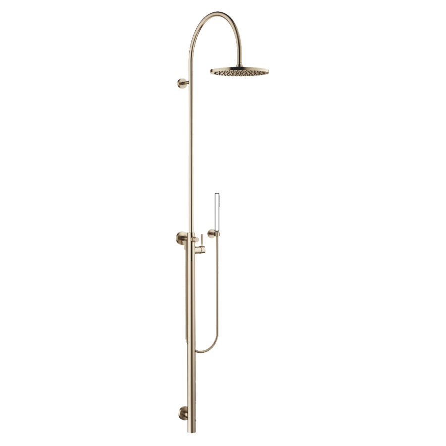 Système de douche META, TARA
VAIA
H 228 cm, mélangeur mono-
commande, inverseur, pomme
de douche D 300 mm, S 450 mm
tuyau 150 cm, sans douche à
main, sans corps à encastrer
751 037