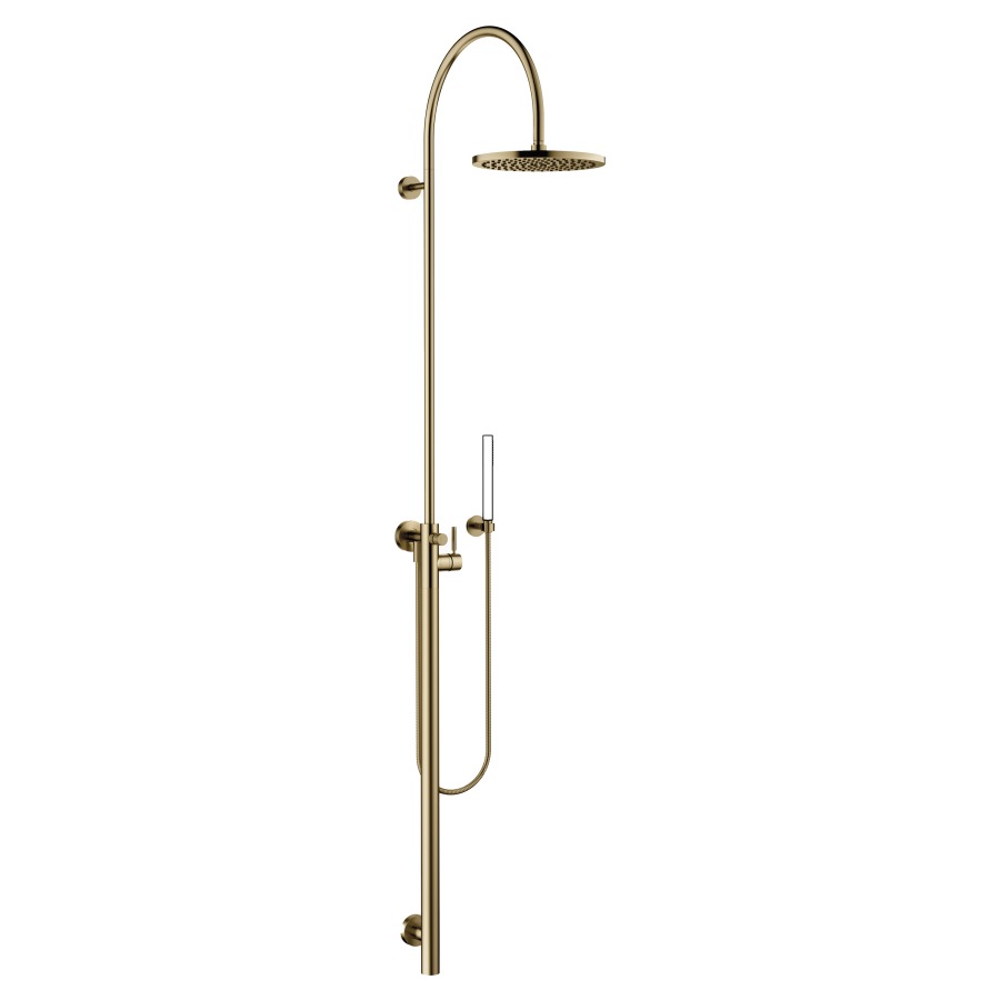 Système de douche META, TARA
VAIA
H 228 cm, mélangeur mono-
commande, inverseur, pomme
de douche D 300 mm, S 450 mm
tuyau 150 cm, sans douche à
main, sans corps à encastrer
751 037