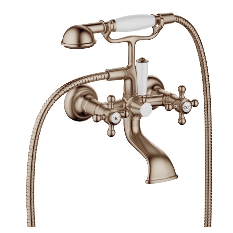 Batterie de bain MADISON
E 138-168 mm, S 160 mm
raccords S 1/2", douche et
support