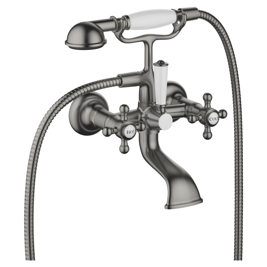 Batterie de bain MADISON
E 138-168 mm, S 160 mm
raccords S 1/2", douche et
support