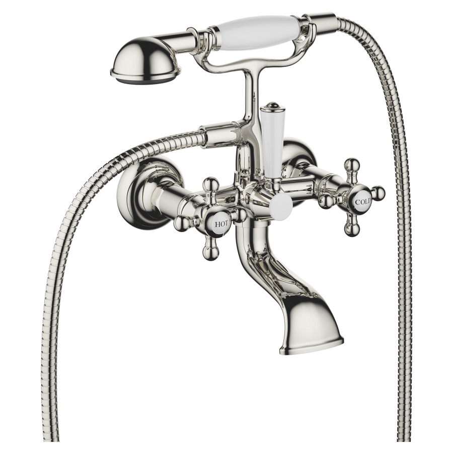 Batterie de bain MADISON
E 138-168 mm, S 160 mm
raccords S 1/2", douche et
support