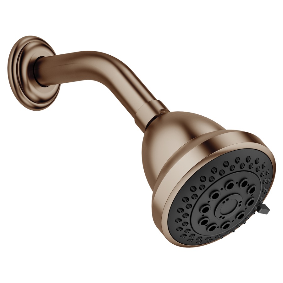 Douche mural MADISON
S 200 mm, 1/2" système
anticalcaire, réglable
normale/soft/massage
rosace D 55 mm, débit
9 l/min., sans corps à
encastrer goulots 751 021