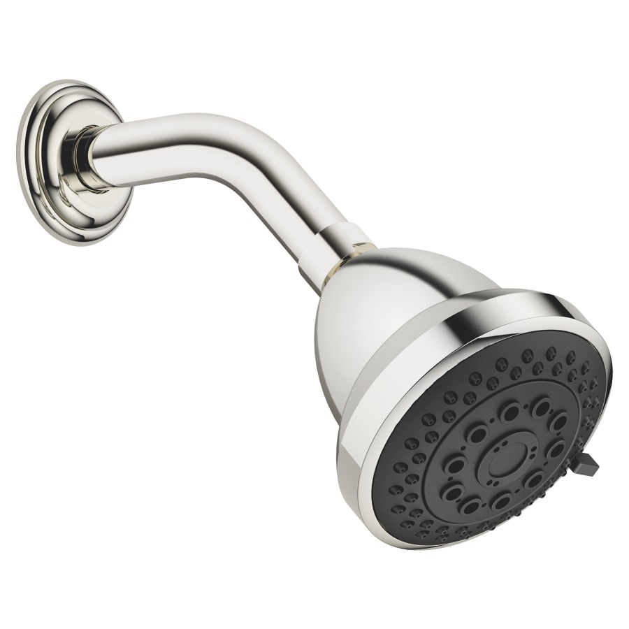 Douche mural MADISON
S 200 mm, 1/2" système
anticalcaire, réglable
normale/soft/massage
rosace D 55 mm, débit
9 l/min., sans corps à
encastrer goulots 751 021