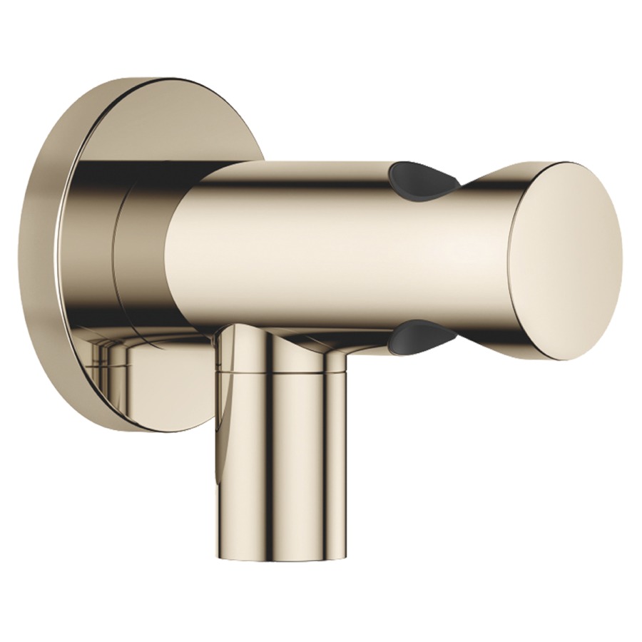 Wandanschlussbogen DORNBRACHT
mit Brausehalter, Rosette
D 60 mm, Anschluss 1/2"
Abgang 3/8", ohne Einbaukörper
Wandwinkel 751 021