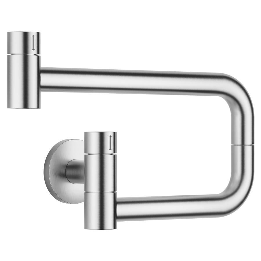 Robinet orientable TARA ULTRA
Pot Filler, S 500 mm, froid
goulot orientable, montage
mural, sans corps à encastrer
751 156