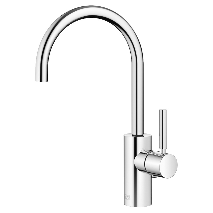 Mélang. de lavabo META
S 165 mm, goulot orientable
bec verseur coudé à 180°
vidage excentrique