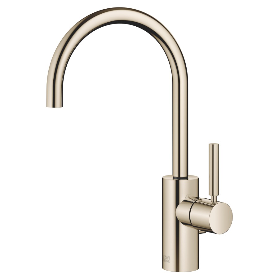 Mélang. de lavabo META
S 165 mm, goulot orientable
bec verseur coudé à 180°
vidage excentrique