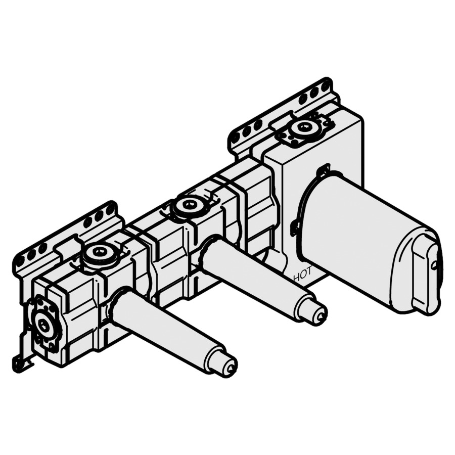 Corps à encastrer DORNBRACHT
xTOOL
module thermostat avec 2
robinets 3/4"