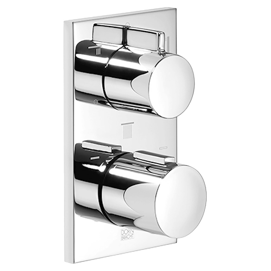 Thermostat-UP CL.1IMO/MEM/
SYMETRICS
set de montage finale, avec
réglage de quantité à 3 voies
plaque de recouvrement
90 x 150 mm, inverseur rotatif
avec régulation du débit et
fonction d'arrêt, sans corps à
encastrer 751 104/105