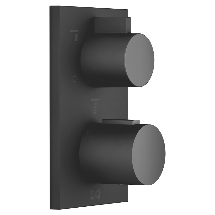 Thermostat-UP CL.1IMO/MEM/
SYMETRICS
set de montage finale, avec
réglage de quantité à 3 voies
plaque de recouvrement
90 x 150 mm, inverseur rotatif
avec régulation du débit et
fonction d'arrêt, sans corps à
encastrer 751 104/105