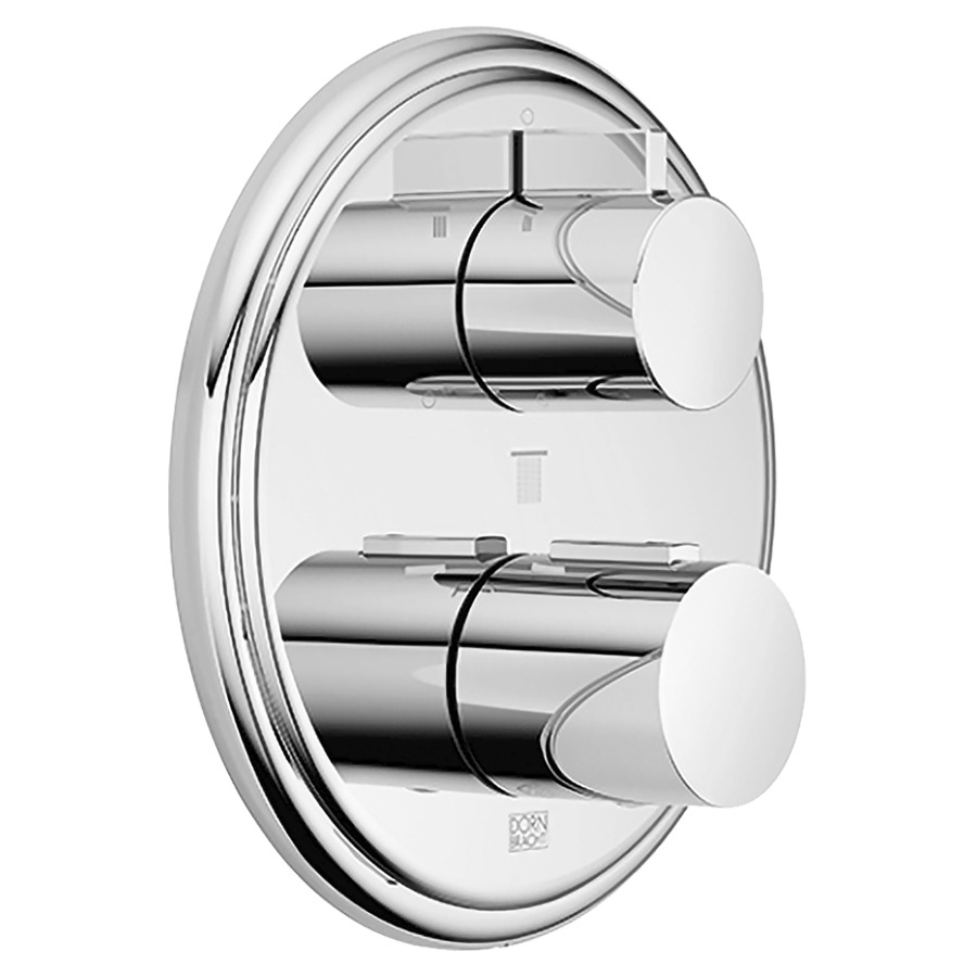 Thermostat-UP MADISON
set de montage finale, avec
réglage de quantité à 3 voies
plaque de recouvrement
D 175 mm, inverseur rotatif
avec régulation du débit et
fonction d'arrêt, sans corps à
encastrer 751 104/105