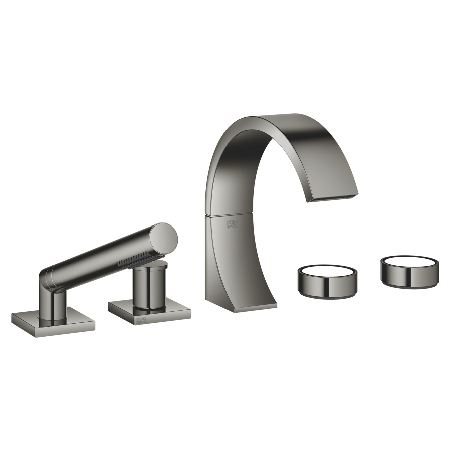 Garniture de remplissage CYO
5 trous, goulot de baignoire
S 167 mm, garniture de douche
tuyau de douche 175 cm, pour
montage sur gorge ou hors
baignoire, sans insert de
poignée 751 397/398/399