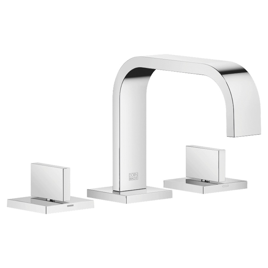 Batterie lavabo à 3 trous MEM
S 165 mm, goulot fixe
avec vidage