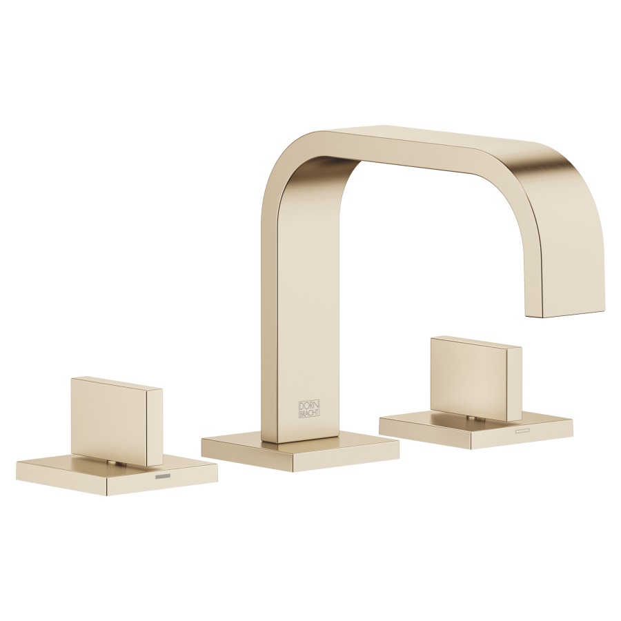 Batterie lavabo à 3 trous MEM
S 165 mm, goulot fixe
avec vidage