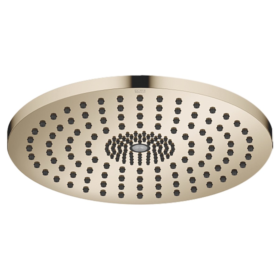 Regenbrause DORNBRACHT
D 30 cm, Antikalk-System
Deckenanschluss 1/2"
Regenstrahl Durchflussmenge
12 l/min, Brausestrahl
Durchflussmenge 6 l/min
ohne Einbaukörper 751 441
mit LED Spot 3000 K