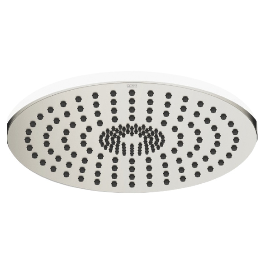 Regenbrause DORNBRACHT
D 30 cm, Antikalk-System
für Deckeneinbau 1/2"
Durchflussmenge 12 l/min
ohne Einbaukörper 751 438
