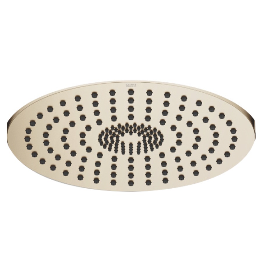 Douche de pluie DORNBRACHT
D 30 cm, système anticalcaire
encastrement au plafond 1/2"
débit 12 l/min
sans corps à encastrer 751 438