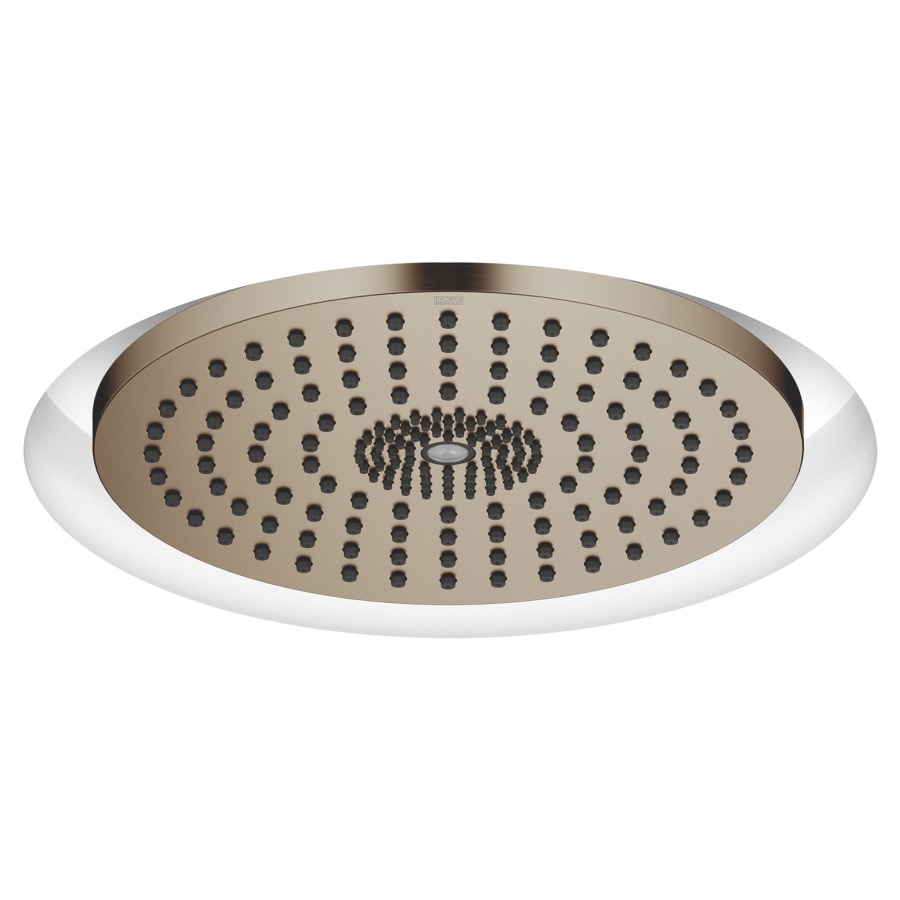 Douche de pluie DORNBRACHT
D 30 cm, système anticalcaire
encastrement au plafond 1/2"
débit 12 l/min
sans corps à encastrer 751 439
avec éclairage d'ambiance