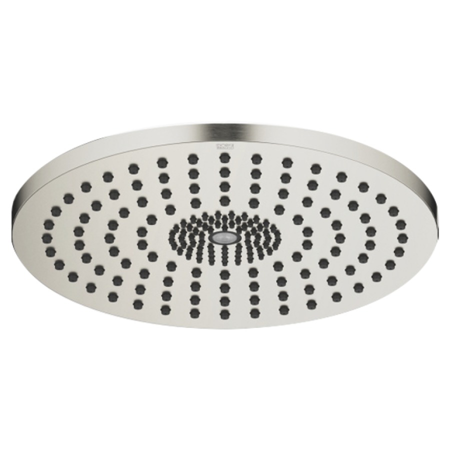 Regenbrause DORNBRACHT
D 30 cm, Antikalk-System
für Deckeneinbau 1/2"
Durchflussmenge 12 l/min
ohne Einbaukörper 751 439
mit LED Ambientebeleuchtung