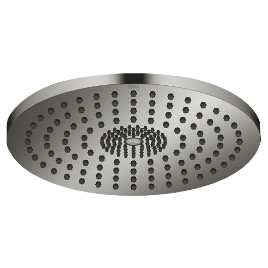 Douche de pluie DORNBRACHT
D 30 cm, système anticalcaire
encastrement au plafond 1/2"
débit 12 l/min
sans corps à encastrer 751 439
avec éclairage d'ambiance