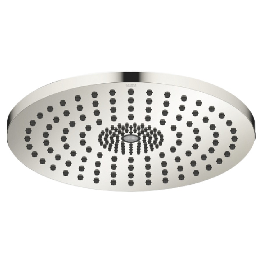 Douche de pluie DORNBRACHT
D 30 cm, système anticalcaire
encastrement au plafond 1/2"
débit 12 l/min
sans corps à encastrer 751 439
avec éclairage d'ambiance