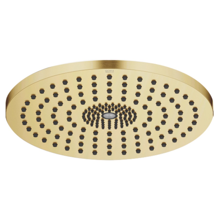 Regenbrause DORNBRACHT
D 30 cm, Antikalk-System
für Deckeneinbau 1/2"
Durchflussmenge 12 l/min
ohne Einbaukörper 751 439
mit LED Ambientebeleuchtung
