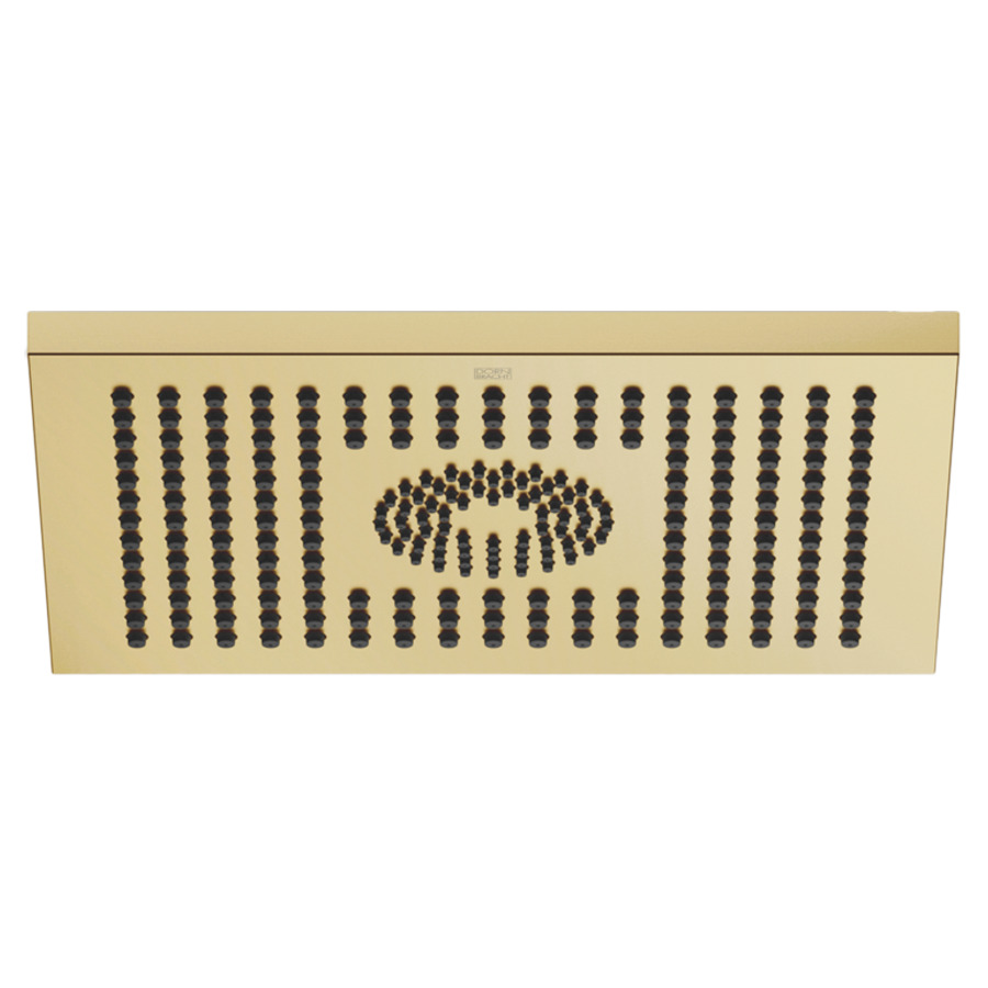 Douche de pluie DORNBRACHT
30 x 24 cm, système
anticalcaire
raccordement au plafond 1/2"
débit 12 l/min
sans corps à encastrer 751 440