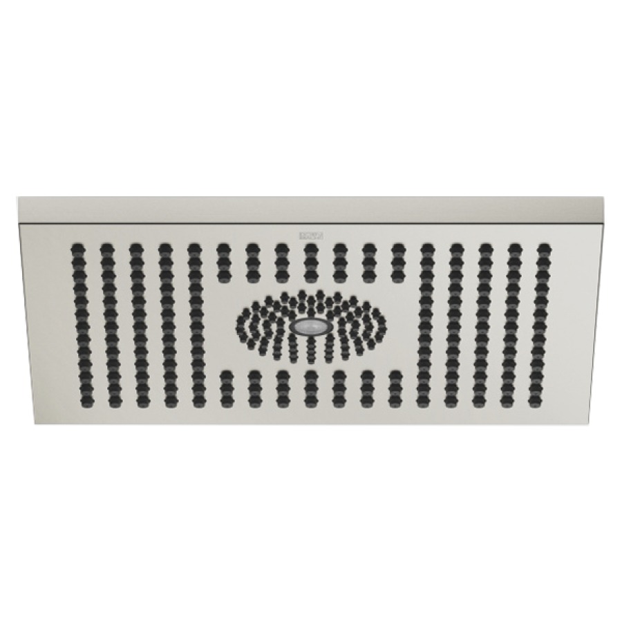 Regenbrause DORNBRACHT
30 x 24 cm, Antikalk-System
Deckenanschluss 1/2"
Durchflussmenge 12 l/min
ohne Einbaukörper 751 441
mit LED Spot 3000 K