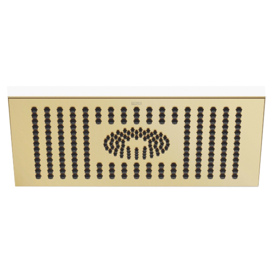 Regenbrause DORNBRACHT
30 x 24 cm, Antikalk-System
für Deckeneinbau 1/2"
Durchflussmenge 12 l/min
ohne Einbaukörper 751 442