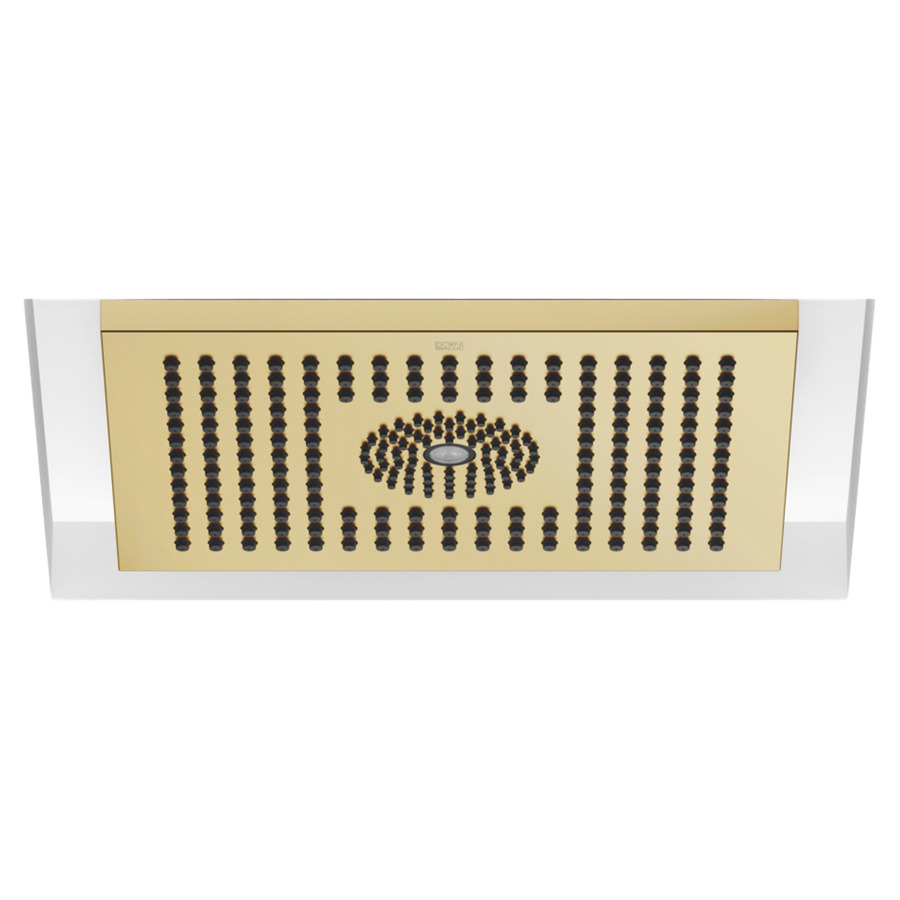 Douche de pluie DORNBRACHT
30 x 24 cm, système
anticalcaire
encastrement au plafond 1/2"
débit 12 l/min
sans corps à encastrer 751 443
avec éclairage d'ambiance