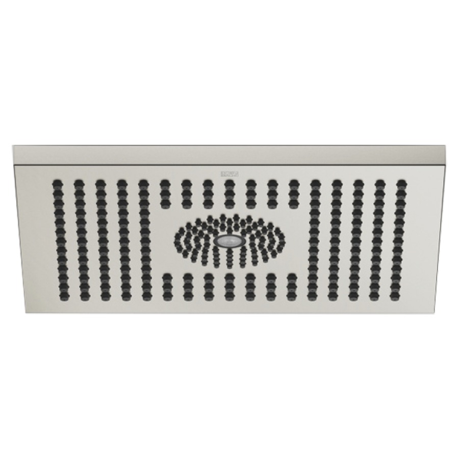 Regenbrause DORNBRACHT
30 x 24 cm, Antikalk-System
für Deckeneinbau 1/2"
Durchflussmenge 12 l/min
ohne Einbaukörper 751 443
mit LED Ambientebeleuchtung