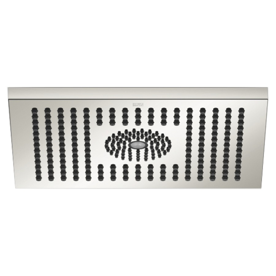 Douche de pluie DORNBRACHT
30 x 24 cm, système
anticalcaire
encastrement au plafond 1/2"
débit 12 l/min
sans corps à encastrer 751 443
avec éclairage d'ambiance