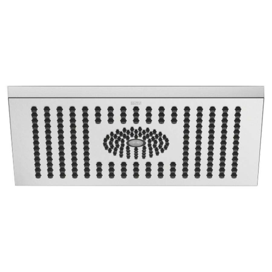 Douche de pluie DORNBRACHT
30 x 24 cm, système
anticalcaire
encastrement au plafond 1/2"
débit 12 l/min
sans corps à encastrer 751 443
avec éclairage d'ambiance