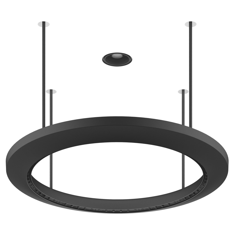 Panneau de pluie AQUAHALO UP
D 60,5 cm,  3&nbsp;types de jets
Aquacircle Rain, débit
14 l/min, Tempest Rain
débit 9 l/min, Diamond Rain
6,8 l/min, spot central à DEL
3000&nbsp;K, sans corps à encastrer
751 446, IP67