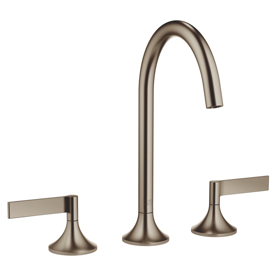 Batterie lavabo à 3 trous VAIA
S 168 mm, goulot orientable
poignée à levier, avec
garniture d'écoulement