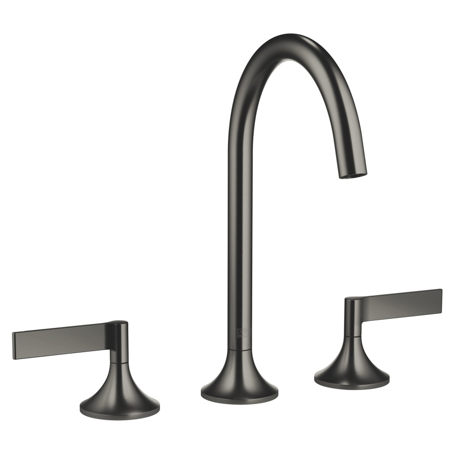 Batterie lavabo à 3 trous VAIA
S 168 mm, goulot orientable
poignée à levier, avec
garniture d'écoulement