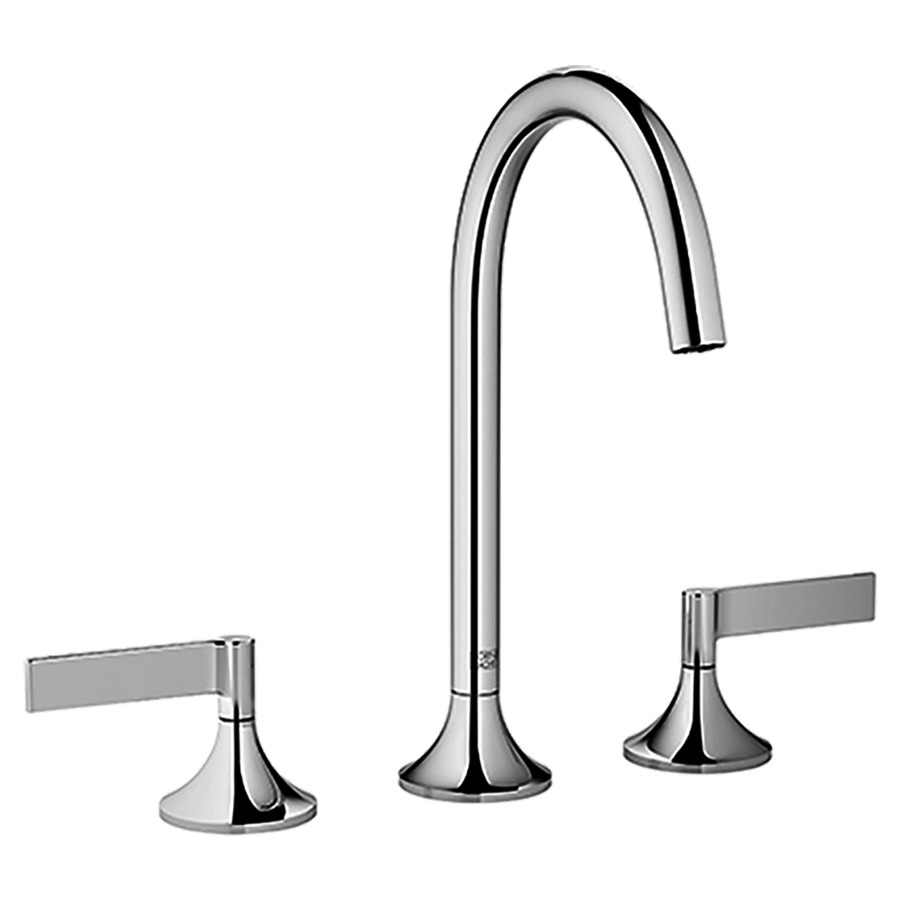 Batterie lavabo à 3 trous VAIA
S 168 mm, goulot orientable
poignée à levier, avec
garniture d'écoulement