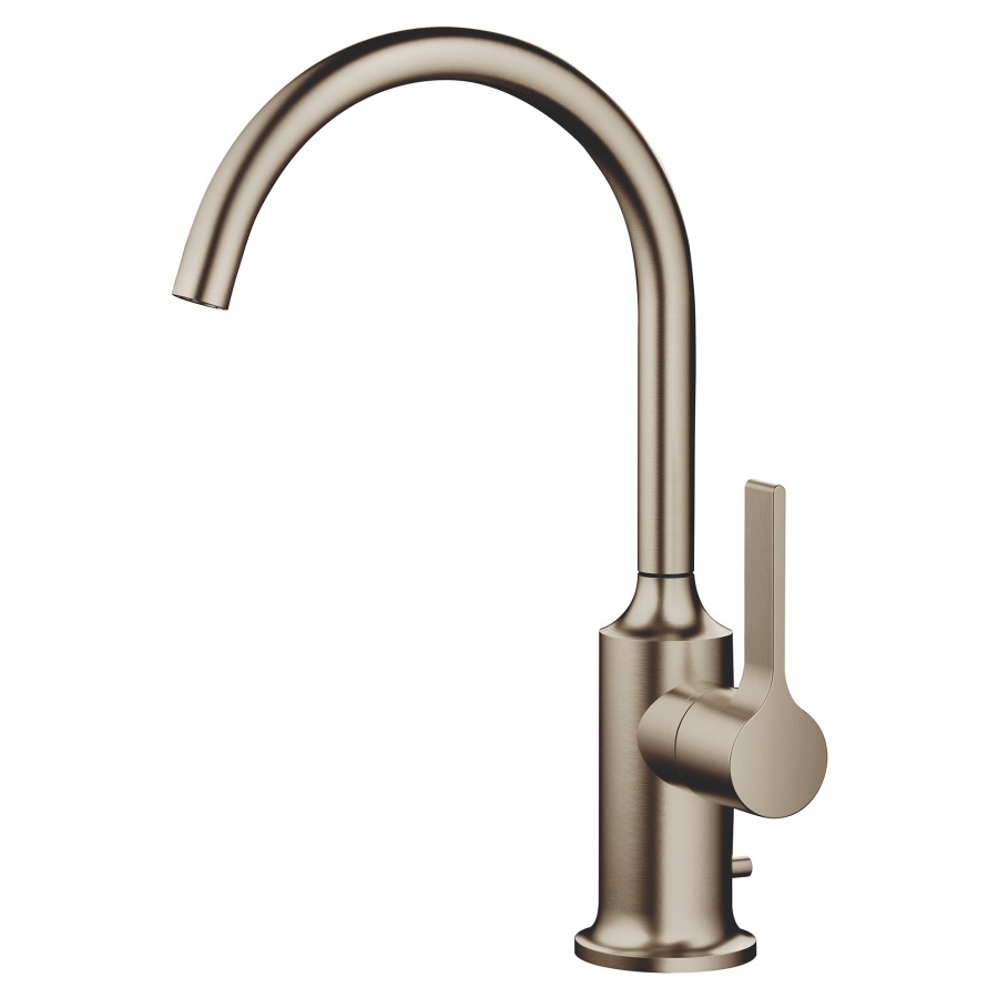 Mélangeur de lavabo VAIA
S 167 mm, goulot orientable
360°, H jusqu'à aératuer
220 mm, vidage excentrique