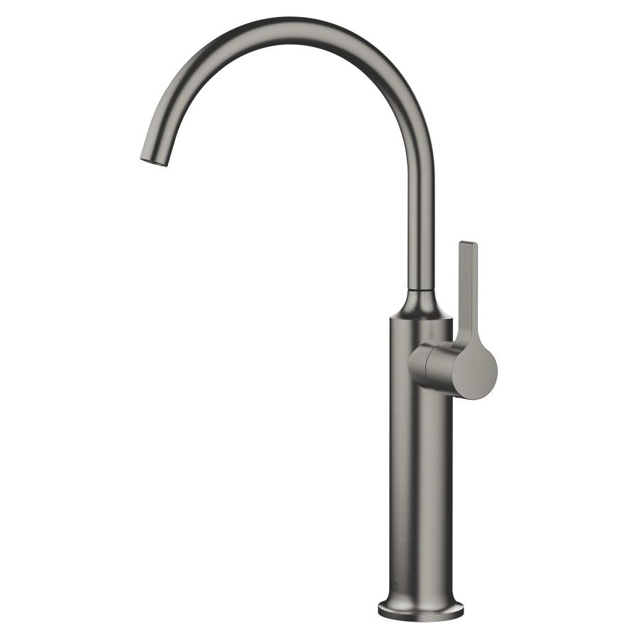 Mélangeur de lavabo VAIA
S 201 mm, goulot orientable
360°, H jusqu'à aératuer
316 mm, sans vidage