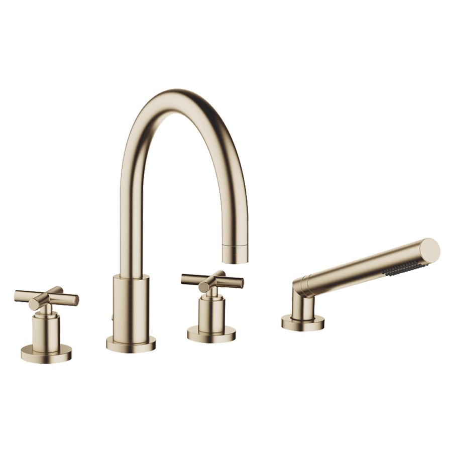 Batterie de remplissage TARA.
4-trous, goulot de baignoire
S 220 mm, robinets latérales
1/2", inverseur automatique
douche extensible, pour
montage sur gorge ou hors
baignoire
groupe acoustique I