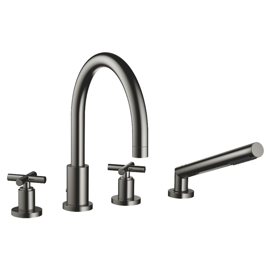 Batterie de remplissage TARA.
4-trous, goulot de baignoire
S 220 mm, robinets latérales
1/2", inverseur automatique
douche extensible, pour
montage sur gorge ou hors
baignoire
groupe acoustique I