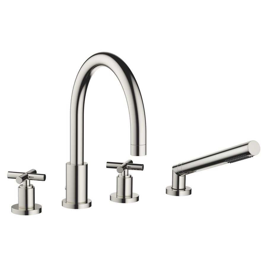 Batterie de remplissage TARA.
4-trous, goulot de baignoire
S 220 mm, robinets latérales
1/2", inverseur automatique
douche extensible, pour
montage sur gorge ou hors
baignoire
groupe acoustique I