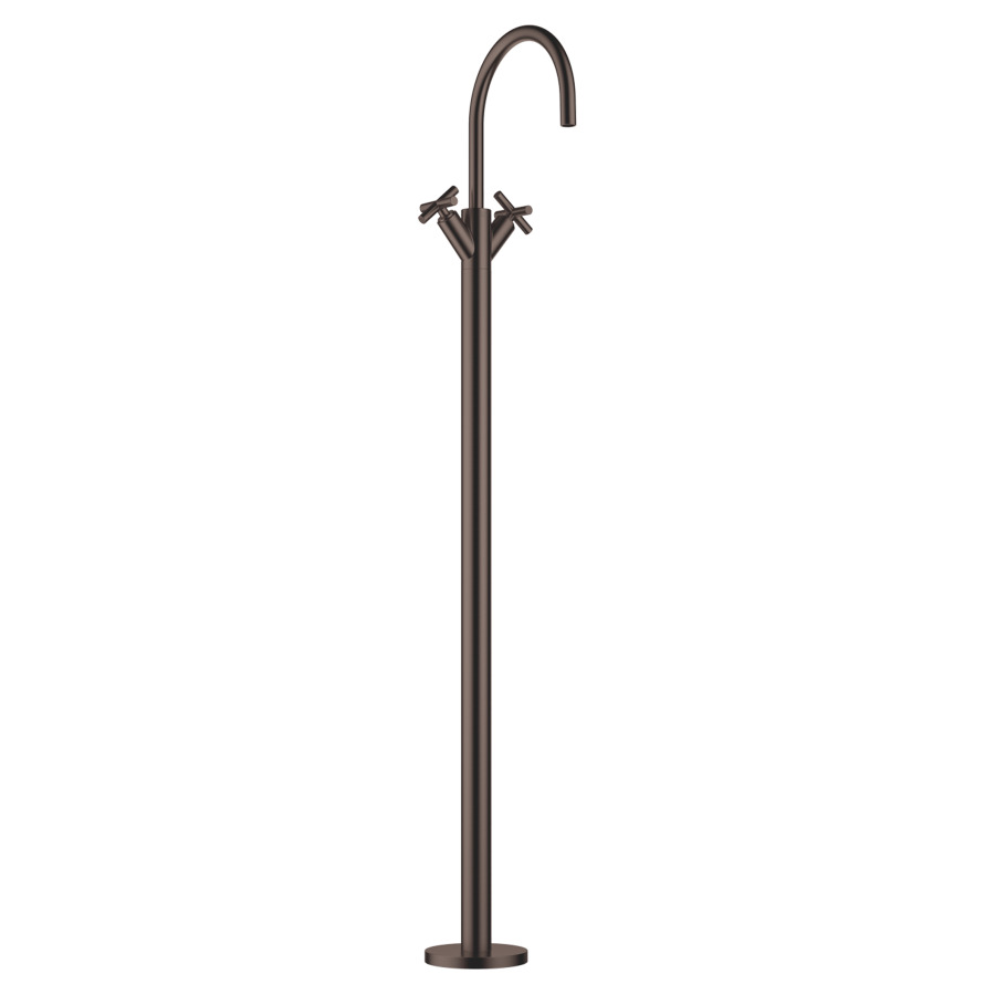 Batterie de lavabo TARA.
S 201 mm, poignées à croix
goulot orientable 360°
H jusqu'à aérateur
1025-1095 mm, avec tube
sans vidage, sans corps à
encastrer 751 035