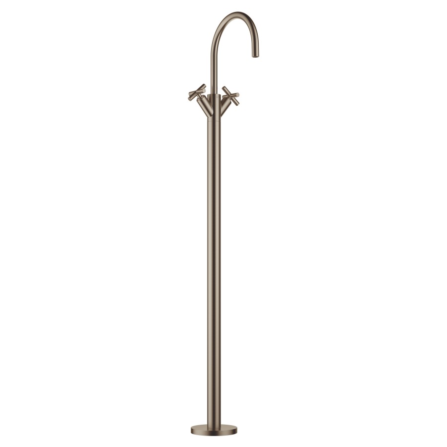 Batterie de lavabo TARA.
S 201 mm, poignées à croix
goulot orientable 360°
H jusqu'à aérateur
1025-1095 mm, avec tube
sans vidage, sans corps à
encastrer 751 035