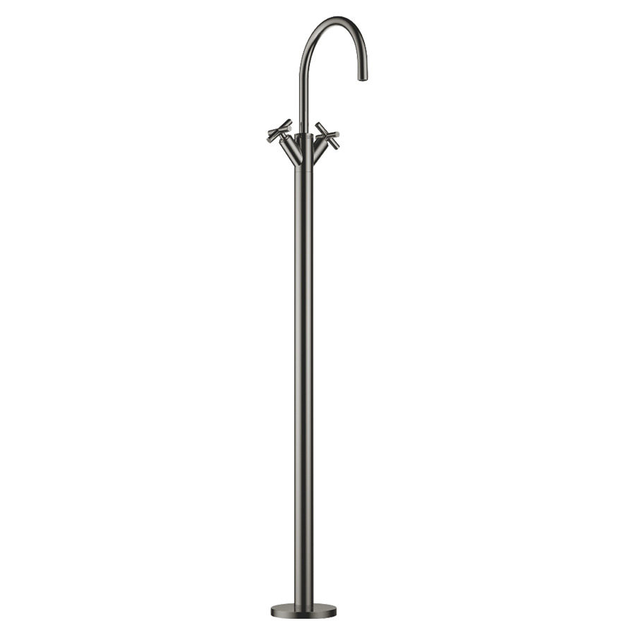 Batterie de lavabo TARA.
S 201 mm, poignées à croix
goulot orientable 360°
H jusqu'à aérateur
1025-1095 mm, avec tube
sans vidage, sans corps à
encastrer 751 035