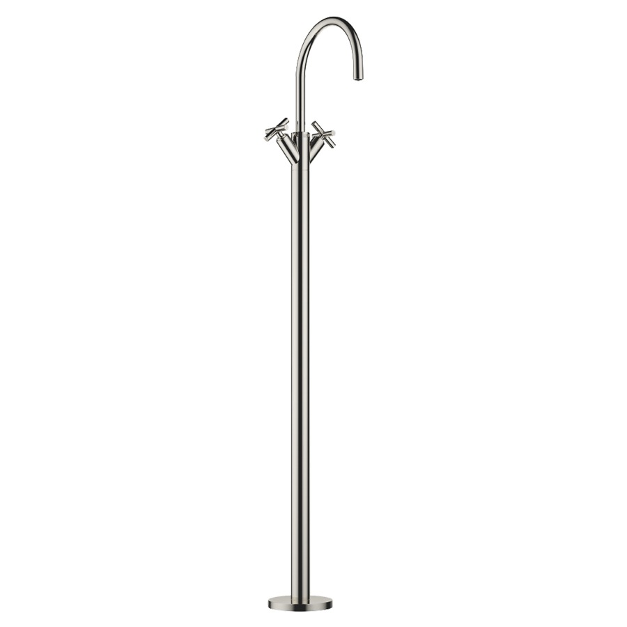 Batterie de lavabo TARA.
S 201 mm, poignées à croix
goulot orientable 360°
H jusqu'à aérateur
1025-1095 mm, avec tube
sans vidage, sans corps à
encastrer 751 035