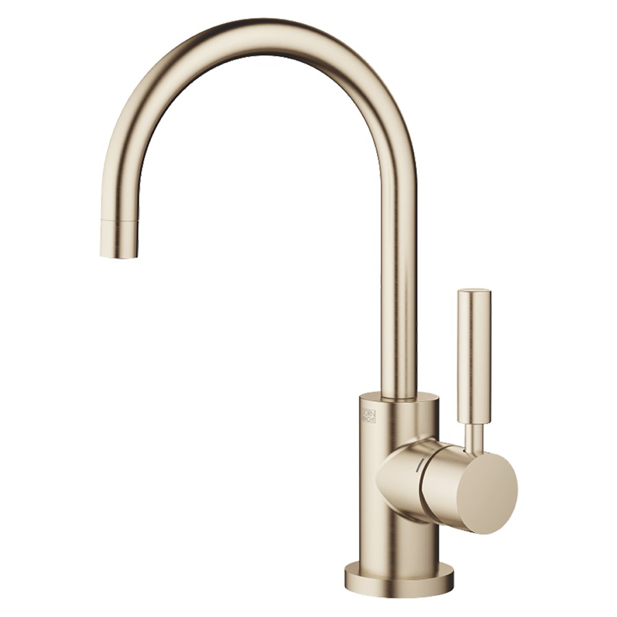 Mélangeur de lavabo TARA.
S 166 mm, goulot orientable
360°, avec soupape
d'écoulement